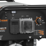 Hobart Champion 145 DC Welder #500563  4500 Watt AC Generator dashboard closeup